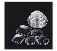 YYJzsw 10 Unids/lote De Platos De Petri Estériles De Plástico, Plato De Cultivo De Bacterias For Suministros Escolares Científicos Biológicos De Laboratorio(100x100mm Square)
