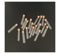 YYJzsw 50 Unids/lote 12 * 60 13 * 78 12 * 100 15 * 100 Tubo De Ensayo De Plástico De Todos Los Tamaños Con Tapa De Corcho Tubos De Plástico Duro Transparente(12x60mm)