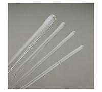 YYJzsw 6 uds/12 Uds DIA 4mm a 12mm barra de desviación de vidrio de borosilicato transparente, varilla agitadora de vidrio de vaso de laboratorio(4x200mm 12pcs)