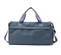 YYKSYDPT Bolsa de deporte unisex con compartimento para zapatos y bolsillo para mojado, bolsa de fin de semana para natación, yoga, bolsa de viaje para maleta, Blue, minimalismo