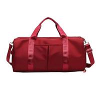 YYKSYDPT Bolsa de gimnasio, bolsa de deporte con bolsa de separación húmeda y seca, compartimento para zapatos, bolsas de viaje para el fin de semana bolsa de cabina para mujer Uo, rojo, Minimalismo