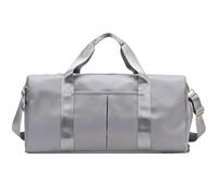 YYKSYDPT Bolsa de gimnasio, bolsa de deporte con bolsa de separación húmeda y seca, compartimento para zapatos, bolsas de viaje para el fin de semana bolsa de cabina para mujer Uo, gris, Minimalismo