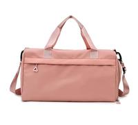 YYKSYDPT Bolsa de gimnasio, bolsa de deporte unisex con compartimento para zapatos y bolsillos mojados, bolsas de fin de semana para natación, yoga, bolsa de viaje para maleta, Rosa Brillante,