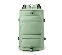 YYKSYDPT Bolsa de gimnasio, bolsa deportiva de gran capacidad con compartimento para zapatos y bolsillo mojado, bolsa de fin de semana de viaje unisex con correas ocultas, Verde, Moda