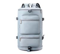 YYKSYDPT Bolsa de gimnasio, bolsa deportiva de gran capacidad con compartimento para zapatos y bolsillo mojado, bolsa de fin de semana de viaje unisex con correas ocultas, Azul cielo., Moda