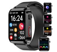 YYKY 2024 Reloj Tensiometro de Muñeca con ECG+Ácido Úrico/Lípidos, 1.92" Reloj Que Mide Presion Arterial con 24/7 Temperatura Corporal, Sueño Pulsera Actividad para Android iOS