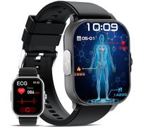 YYKY Reloj Inteligent Hombre Mujer ECG+HRV con Ácido Úrico/Lípidos,Presιón Arterιαl/Sueño/SPΘ2/24/7 Pulsómetro,2.01" Smartwatch Salud con DIY Esfera Pulsera Actividad para Android iOS IP67