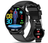 YYKY Reloj Inteligente con ECG/Ácido Úrico/HRV/Lípidos/Tension Arterial, 1.39" Reloj Medidor con BMI/Fatiga/Emociones, 24/7 Pulsometro/Temperatura Corporal/Sueño, Salud para Android iOS