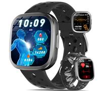 YYKY Reloj Inteligente con ECG+HRV/Tension Arterial/Ácιdo Úrιco/Lípιdos, 1.72'' Reloj Medidor con 24/7 Pulsometro/Temperatura Corporal/Sueño, Bluetooth Llamadas/SOS, Correa Transpirable