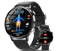 YYKY Reloj Inteligente con ECG+PPG/VCF/BMI/Lípidos/Ácido Úrico, 1,41" Smartwatch com 24/7 Pulsómetro/Presión Arterial, Llamadas SOS, 150+ Deportivos, Sueño Salud Reloj, Llamadas, IP67, Android iOS