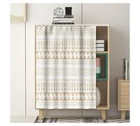 YYLDPFDC Cortinas De Armario, Cortinas Puerta Prueba Polvo, Visillo Cortina Corta para Ventana, Cortinas De Debajo del Fregadero Cortinas, con Rieles Deslizantes Autoadhesivos,para Cocina