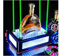 YYLHJW Estante de exhibición de Botellas de Licor con luz LED, presentador de Botellas para Club Nocturno, Soporte de exhibición de Botellas de Vino Luminoso