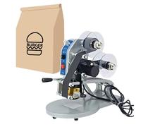 YYLHJW Impresora eléctrica de estampilla de calotecería, máquina de impresión de Fecha, 1-3 Letras Ajustables, para películas de plástico y Otros Productos de Flexible (220V)