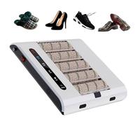 YYLHJW Máquina de Limpieza, pulidora de Zapatos de Doble búfer con Sensor automático de 260 RPM para Oficina en casa, Taller sin Polvo