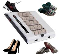 YYLHJW Pulidora limpiadora de Suelas de Zapatos sin Agua, máquina de Limpieza de Suelas con Sensor automático 260 RPM 1000 Pa succión + succión 2 en 1