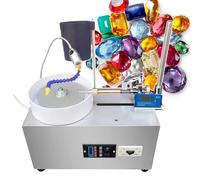 YYLHJW Rectificadora de facetado de Gemas 180 W, Amoladora Plana de joyería de 3000 RPM, Herramienta de Pulido de Pulido de Roca, pulidora de ángulo de Joya (220V)