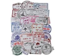 YYlingx 100 calcomanías de viaje vintage para pasaporte, calcomanías decorativas para artes y manualidades, botellas de agua, funda de teléfono, decoración del hogar