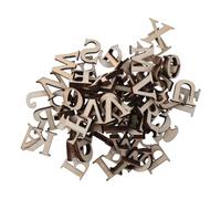YYlingx 130 letras del alfabeto de madera sin terminar de 5 cm para pintar/tablero de letras para bricolaje