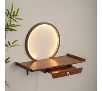 YYLMKMFC Altar montado en la Pared, Mesa de ofrendas, Soporte de Altar de Buda, urna for Mascotas, Mesa de ofrendas de estatuas de Guan Yu y Guanyin, Soporte de Estatua de Buda(Rosewood,Large)