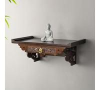 YYLMKMFC Mesa de Altar Budista: Estante de Santuario Personal montado en la Pared for el hogar, Ideal for estatuas de Guanyin y Buda(80x30x20cm/31.5x11.8x7.9in)