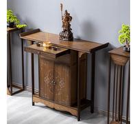 YYLMKMFC Mesa de Altar de meditación con Almacenamiento, Soporte de oración de bambú for rituales domésticos, Mesa Puja de Varios Niveles for Uso en Templo o Santuario(140cm/55.1in)