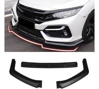 YYlong Coche Alerón Delantero para Honda Civic Hatchback 2016-2021 Alerón Delantero Labio Hoja Divisoria Lip Exteriores Labio Parachoque Spoiler Lip