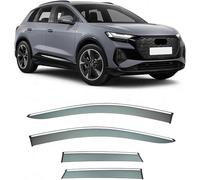 YYlong Cortavientos Ventana Coche para Audi Q4 e-Tron 2022-2024 Deflectores de Aire Deflectores de Viento Deflectores de Aire Antilluvia