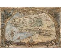 YYLPLLE Mapa De La Tierra Media Rompecabezas De Madera 1000 Piezas Rompecabezas Creativo De Bricolaje Muy Desafiante Adultos Y Adolescentes Rompecabezas Casuales 50X75Cm