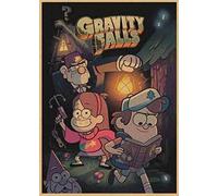 YYLPLLE Rompecabezas De Gravity Falls, Rompecabezas De Madera para Ensamblar para Temas, Juegos De Rompecabezas para Rompecabezas Familiares, 1000 Piezas, 50X75 Cm