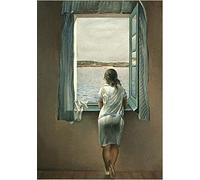 YYLPLLE Rompecabezas De Madera 1000 Piezas Mujer En La Ventana Adultos Rompecabezas Niños Reducen La Presión Juguetes Interesantes 50X75Cm