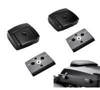 YYMOTO Paquete de pestillo negro para motocicleta Tour Pack + espaciadores para Harley 1980-2013 Touring Electra Road Glide Classic Ultra Limited FLHT FLHTC FLHTCU Police FLHTP FLHTCUSE8