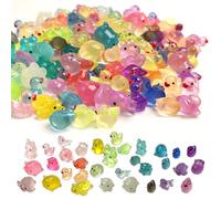 YYMT 160 Piezas Mini Animales de Resina, Mini Figuras Luminosas Animales, Miniaturas De Criaturas De Resina Pare Jardín, Adorno En Miniatura, Decoración De Paisajes, Manualidades DIY