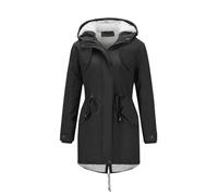 YYNUDA Abrigo de invierno para mujer, con forro cálido, parka de invierno, longitud media, chaqueta de invierno, parka de invierno con capucha de piel, abrigo grueso, tallas grandes, L