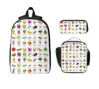 Yyoretp 3 unidades, ajustables, versátiles, de gran capacidad, introducción de varias verduras, mochila y estuche para lápices