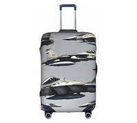 Yyoretp Aircraft Fighter Jets - Funda elástica para equipaje, funda protectora para maleta con cremallera para 45,7 a 81,3 cm., White, L