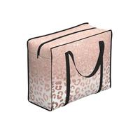 Yyoretp Bolsas de comestibles reutilizables con estampado de purpurina de oro rosa, bolsa de almacenamiento portátil para compras, bolsa grande de utilidad.