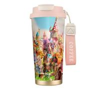 Yyoretp Candy Land - Taza de café aislada a prueba de fugas, doble vaso de viaje de acero inoxidable, 18 onzas