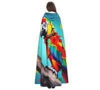 Yyoretp Capa con capucha con estampado de loros en árbol para adultos, carnaval, cosplay, Navidad, Halloween, disfraz de capa