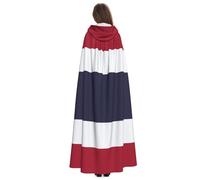 Yyoretp Capa con capucha para adultos, con estampado de bandera de Tailandia, para carnaval, cosplay, Navidad, Halloween, túnica