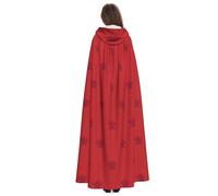 Yyoretp Capa con capucha para adultos, con estampado de la bandera de Marruecos, para carnaval, cosplay, Navidad, Halloween.