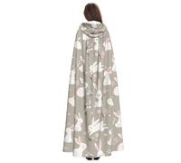 Yyoretp Disfraz de conejo de Pascua con capucha para adultos, con capucha, carnaval, cosplay, Navidad, Halloween.