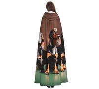 Yyoretp Disfraz de perro salchicha Weiner con capucha, para carnaval, cosplay, Navidad, Halloween, para adultos.