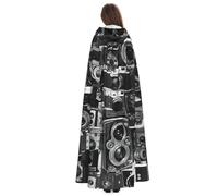 Yyoretp Disfraz de túnica con capucha para adultos, colección de cámaras retro y geniales, para carnaval, cosplay, Navidad, Halloween.
