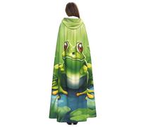 Yyoretp Disfraz de túnica con capucha para adultos, diseño de rana de dibujos animados, para carnaval, cosplay, Navidad, Halloween.