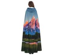 Yyoretp Disfraz de túnica con capucha para adultos, diseño del parque nacional del Gran Tetón, para carnaval, cosplay, Navidad, Halloween.