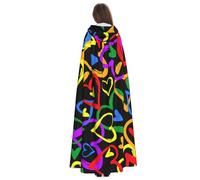 Yyoretp Disfraz de túnica con capucha y estampado de orgullo gay para adultos, para carnaval, cosplay, Navidad, Halloween.