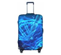 Yyoretp DNA Chain - Funda elástica para equipaje con impresión fotográfica, funda de protección para maleta con cremallera para 45,7 a 81,3 cm., White, M