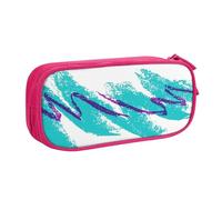 Yyoretp Estuche de gran capacidad con diseño de copa de los años 90, estuche organizador de maquillaje con cremallera de doble capa., Pink, Talla única, Estuche de belleza