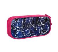 Yyoretp Estuche de gran capacidad con estampado que brilla en la oscuridad, estuche organizador de maquillaje con cremallera de doble capa., Pink, Talla única, Estuche de belleza