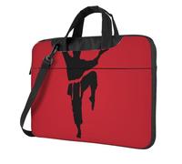 Yyoretp Karate Men - Funda para portátil con estampado de un solo hombro, compatible con 13 a 16 pulgadas, Black, 15.6 inch